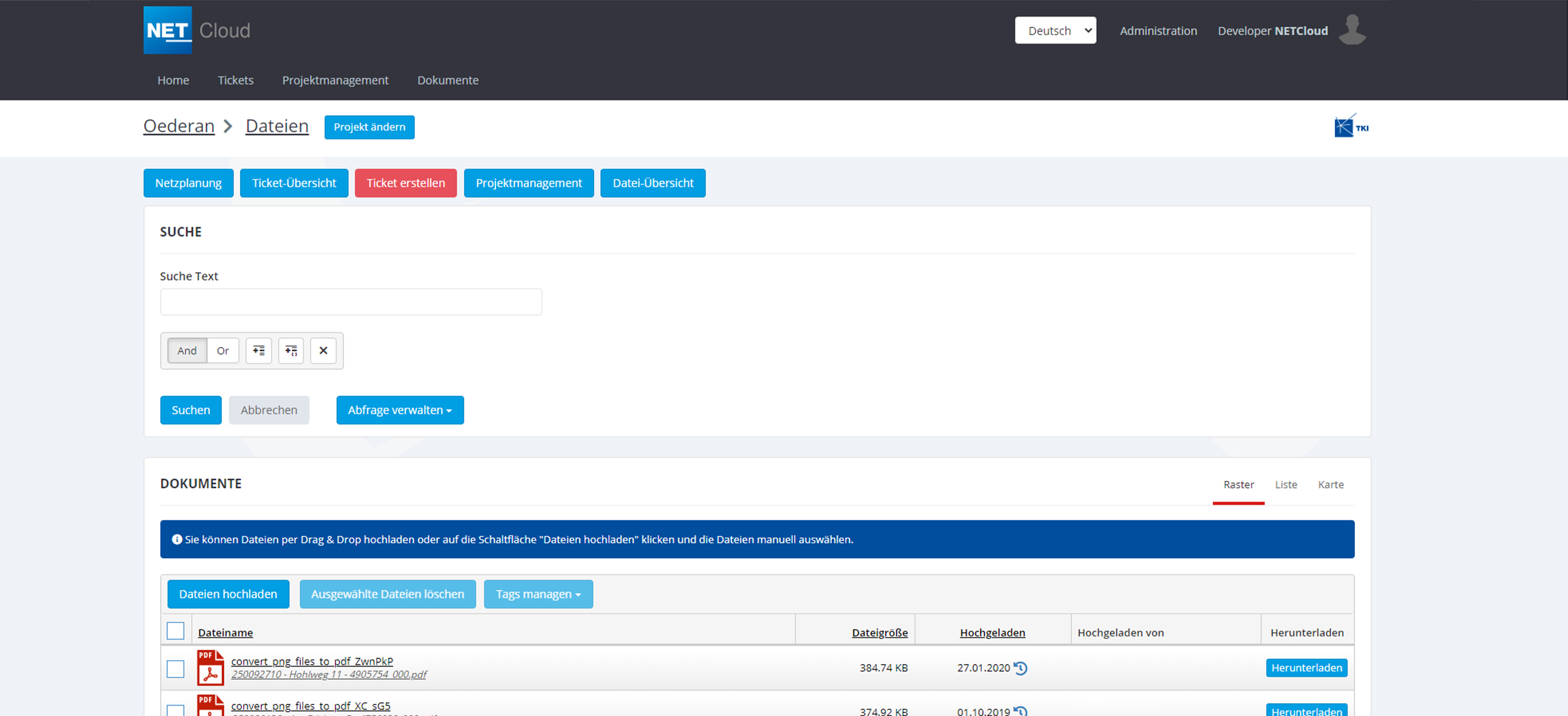 Document Management in NET Cloud