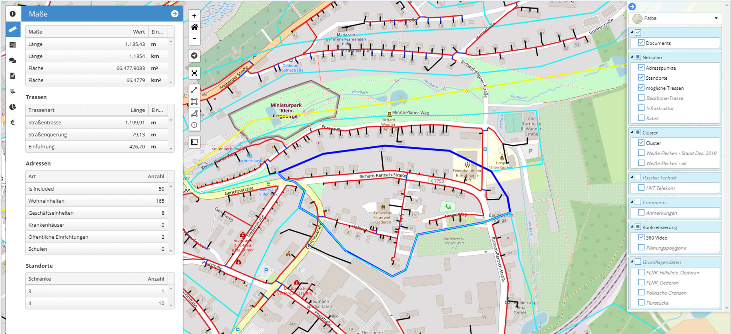 Calculating Route Lengths in NET Cloud